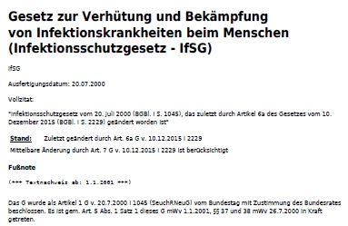 Infektionsschutzgesetz