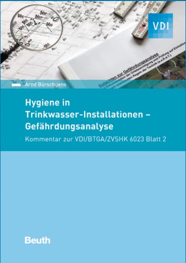 Titelbild Fachbuch Hygiene in Trinkwasser-Installationen - Gefährdungsanalyse von Arnd Bürschgens