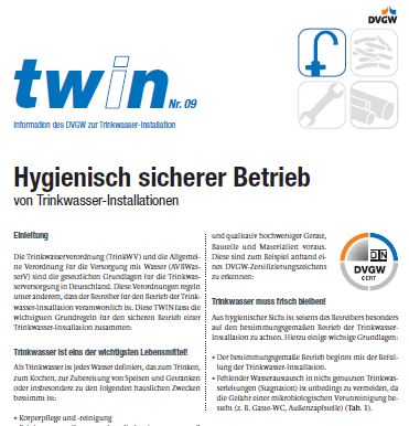 DVGW twin 09 Betrieb